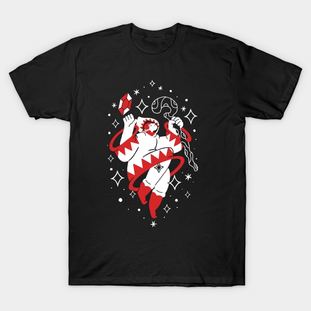 Guardian of The Light - White Mage T-Shirt by demonigote